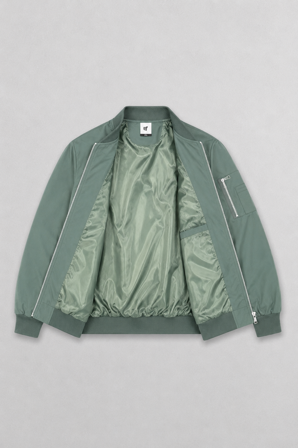 Jed North Men's Men's Premium Bomber Jacket - Olive