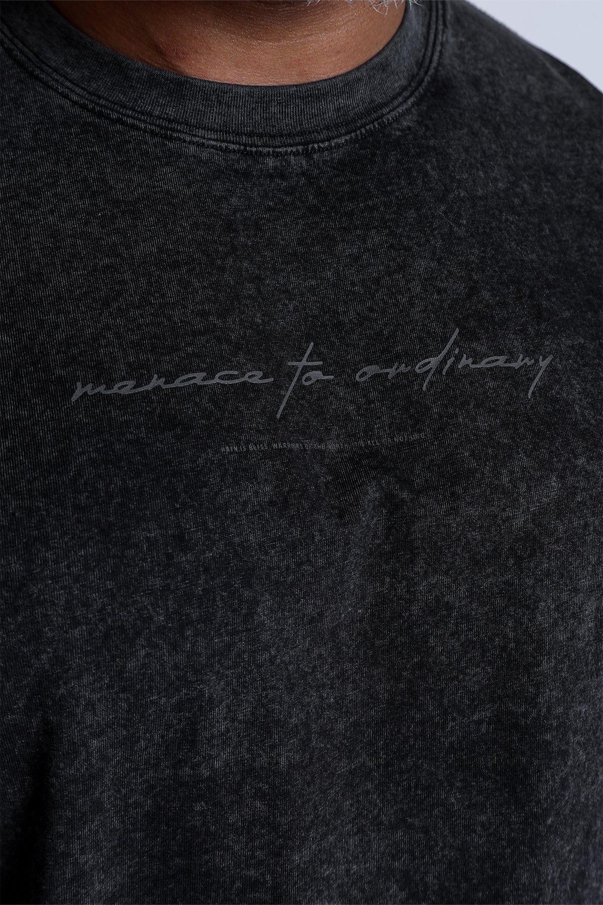 Jed North Men's Vintage Wash Long Sleeve T-Shirt - Black