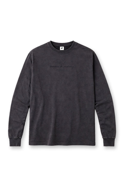 Jed North Men's Vintage Wash Long Sleeve T-Shirt - Black