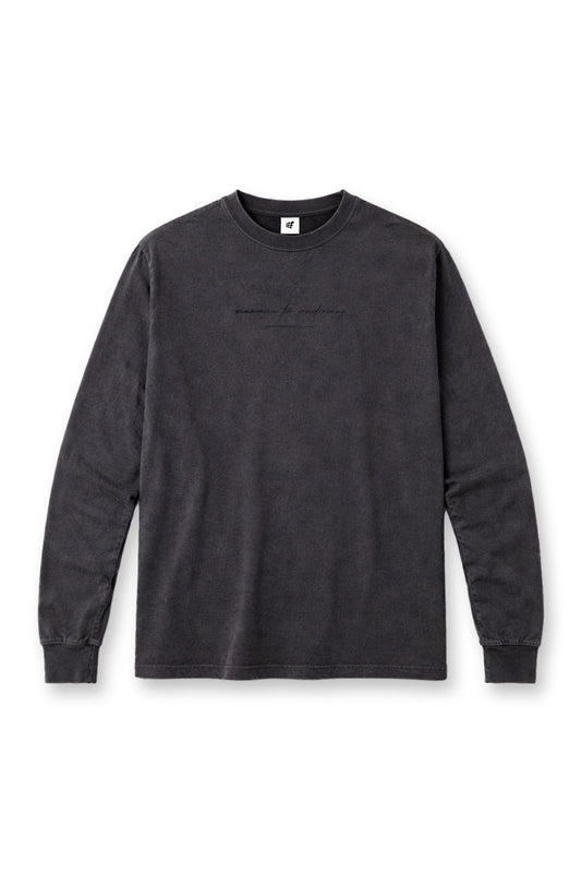 Jed North Men's Vintage Wash Long Sleeve T-Shirt - Black