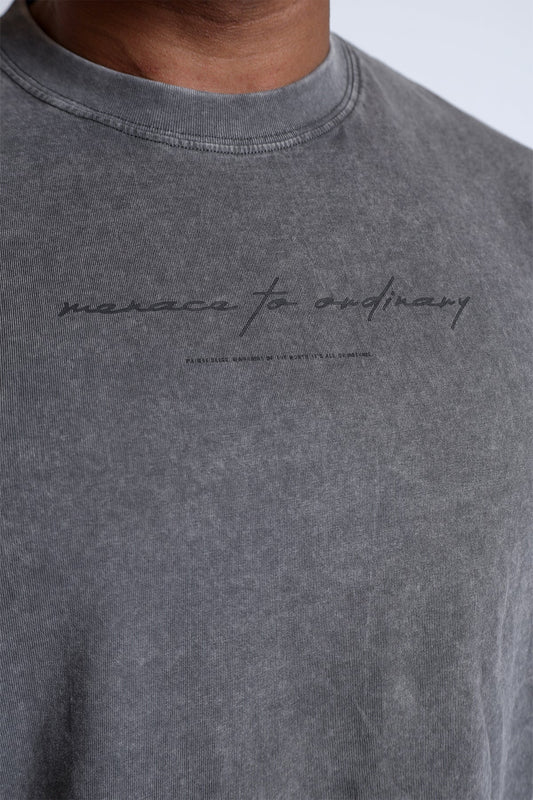 Jed North Men's Vintage Wash Long Sleeve T-Shirt - Storm Gray