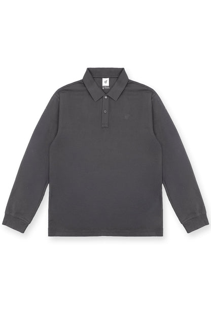 Jed North Men's Polo Button-Up Longsleeve - Cool Olive