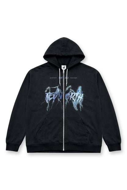 Jed North Men's Limited Edition Zip-Up Hoodie - Lightning Black