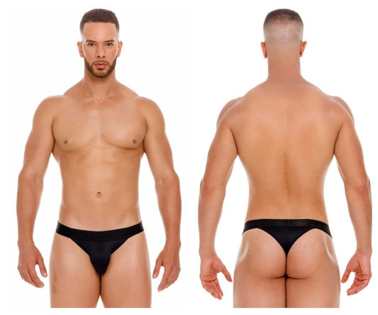 Black jor 2050 element thongs sleek satin finish form-fitting briefs perfect for comfortable everyday wear
