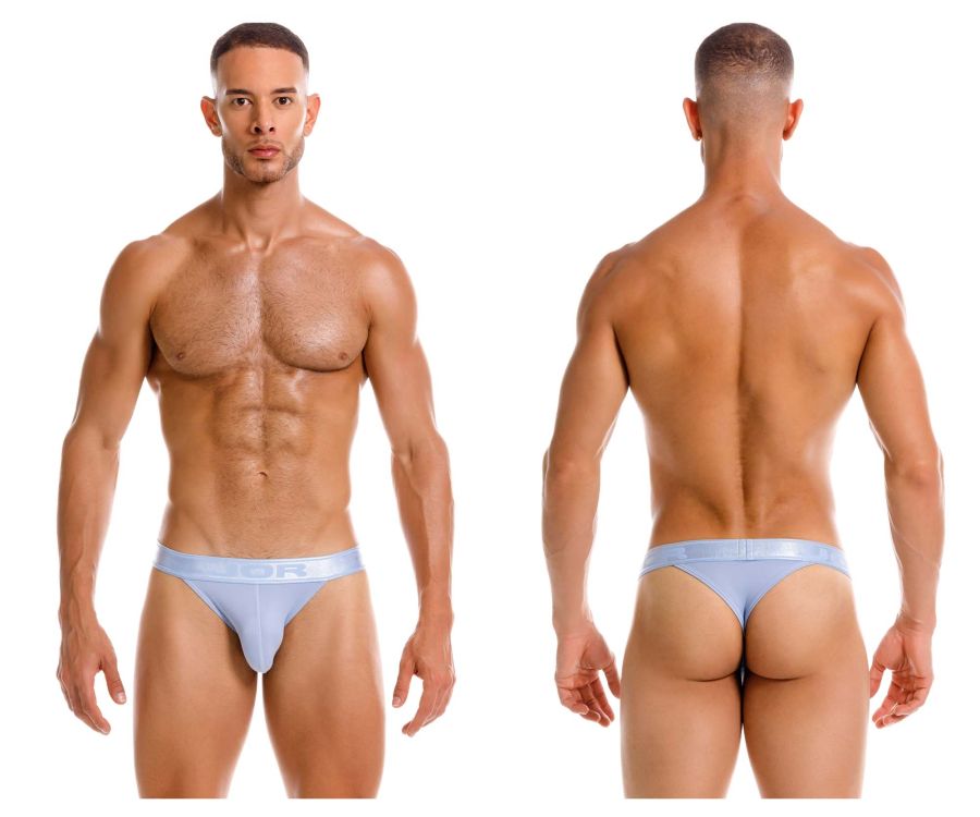 Light blue JOR 2144 Element athletic briefs with a subtle logo on the waistband designed for comfort and style
