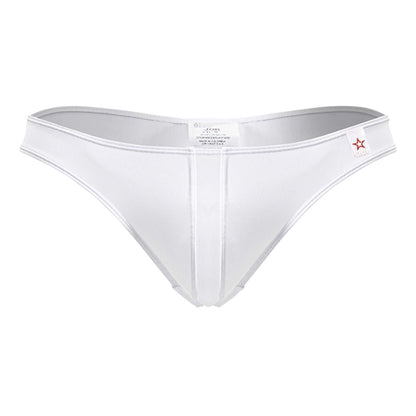 Jor 2151 apolo thongs in white with sleek minimalist design smooth fabric and subtle stitching details
