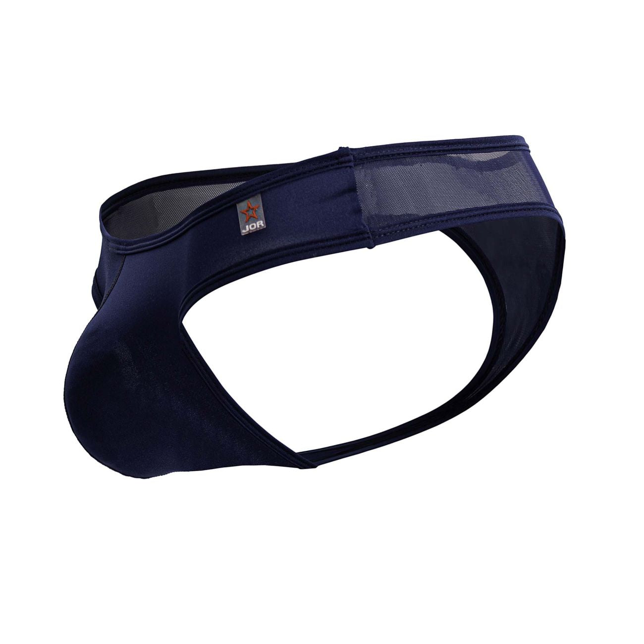 Navy blue JOR 2242 Origin thongs for men with mesh panels and a sleek form-fitting design