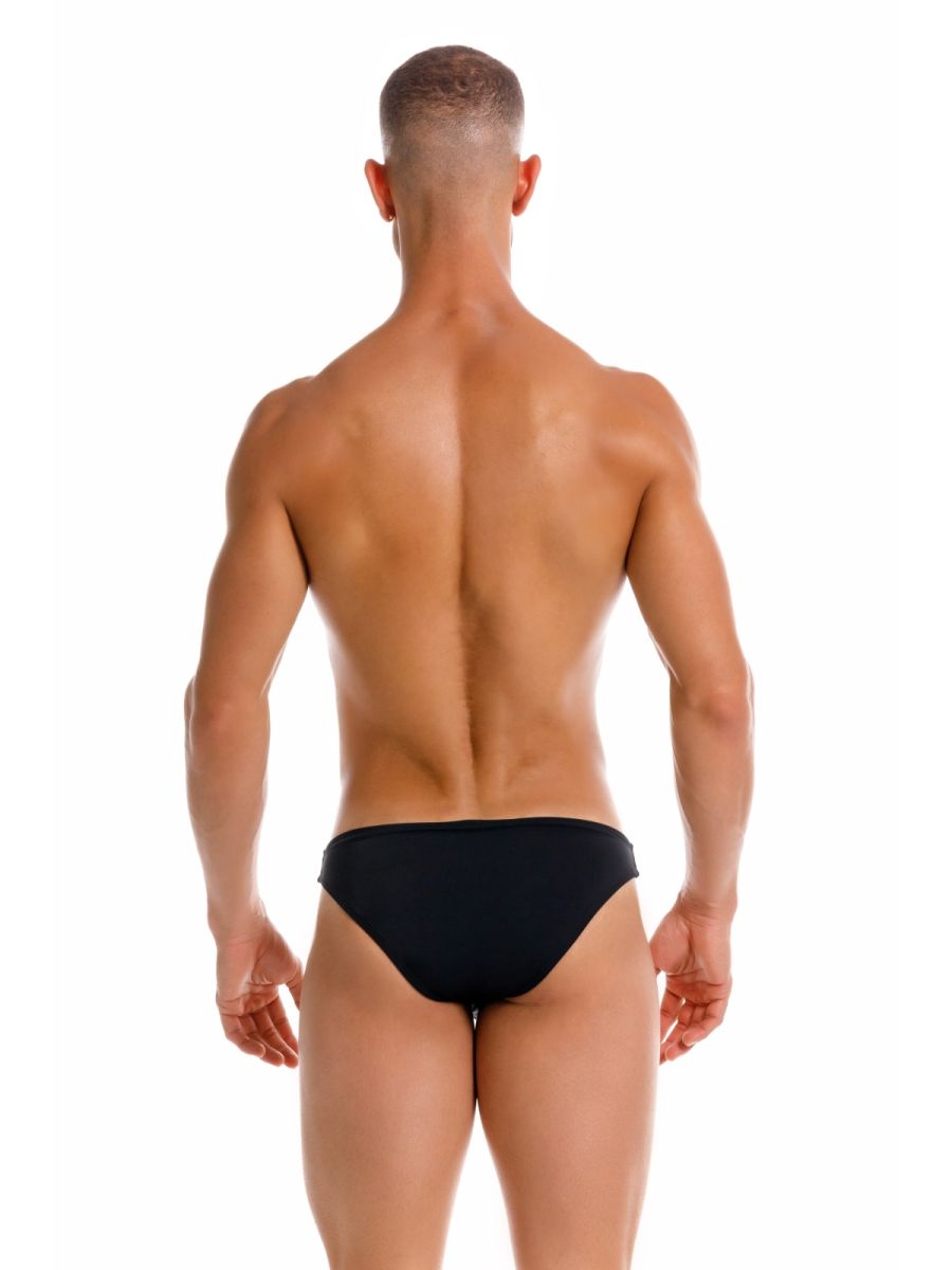 Black jor 2273 travel swim bikini briefs with smooth form fitting design ideal for swimming and travel use