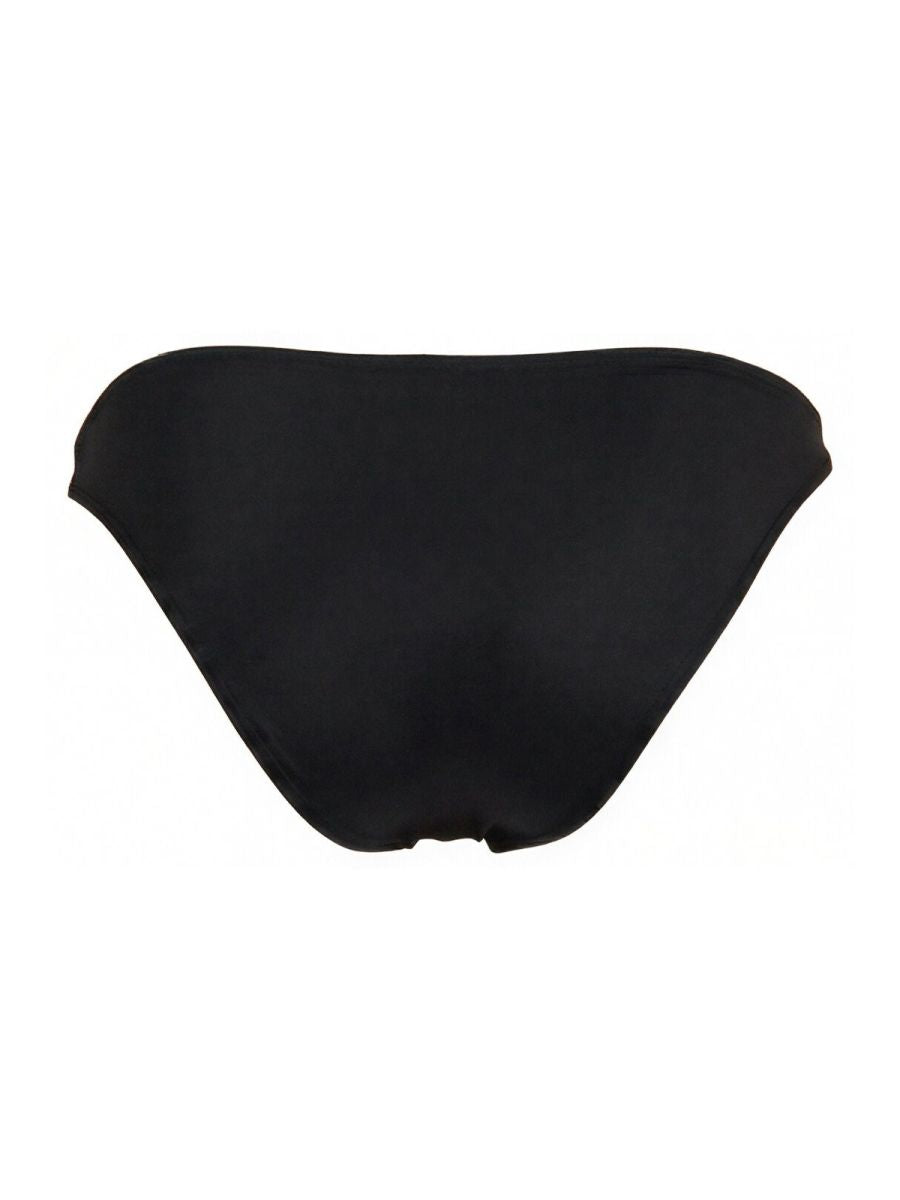 Black sleek bikini bottom with smooth form-fitting design from JOR 2273 travel swim bikini back side view