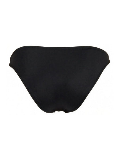 Black sleek bikini bottom with smooth form-fitting design from JOR 2273 travel swim bikini back side view