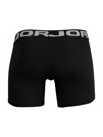 Black jor 2329 cronos boxer briefs with gray jorjor logo band offer comfortable supportive fit