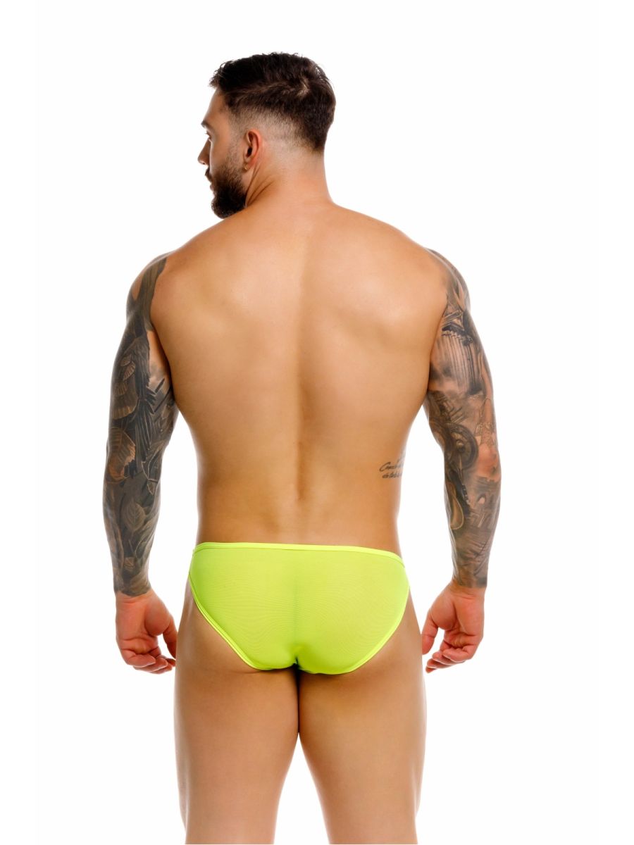 Bright neon green jor 2353 origin bikini briefs made from soft breathable fabric for comfortable everyday wear