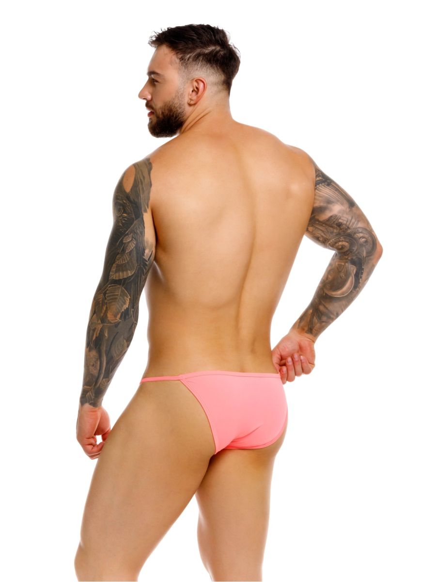 Pink jor 2358 axel bikini athletic briefs in candy color with breathable fabric for active wear