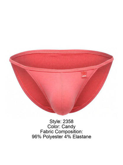 Candy-colored jor 2358 axel bikini men’s briefs made from 96 polyester 4 elastane with a sleek fit