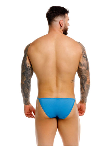 Bright blue form-fitting swim trunks jor 2358 axel bikini color turquoise designed for swimming and beachwear
