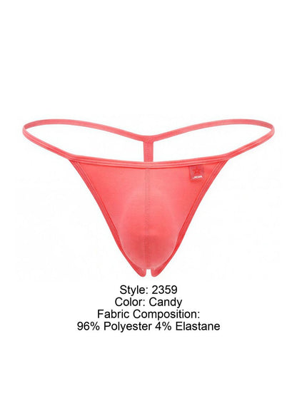 Candy-colored sheer polyester and elastane thong jor 2359 axel g-string with thin supportive design