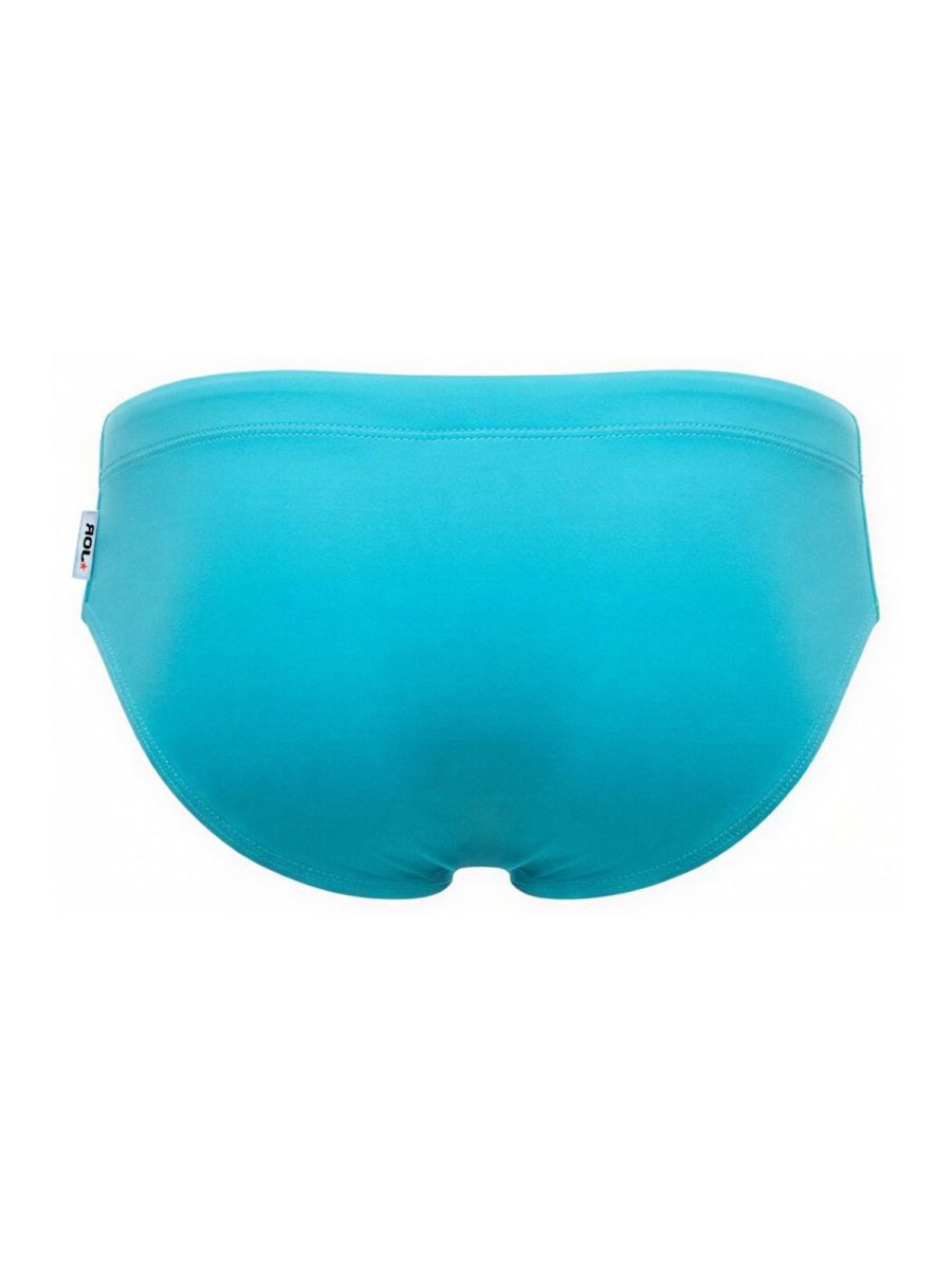 Jor 2387 travel swim briefs in turquoise feature sleek solid design with smooth stretchy fabric and subtle waistband seam