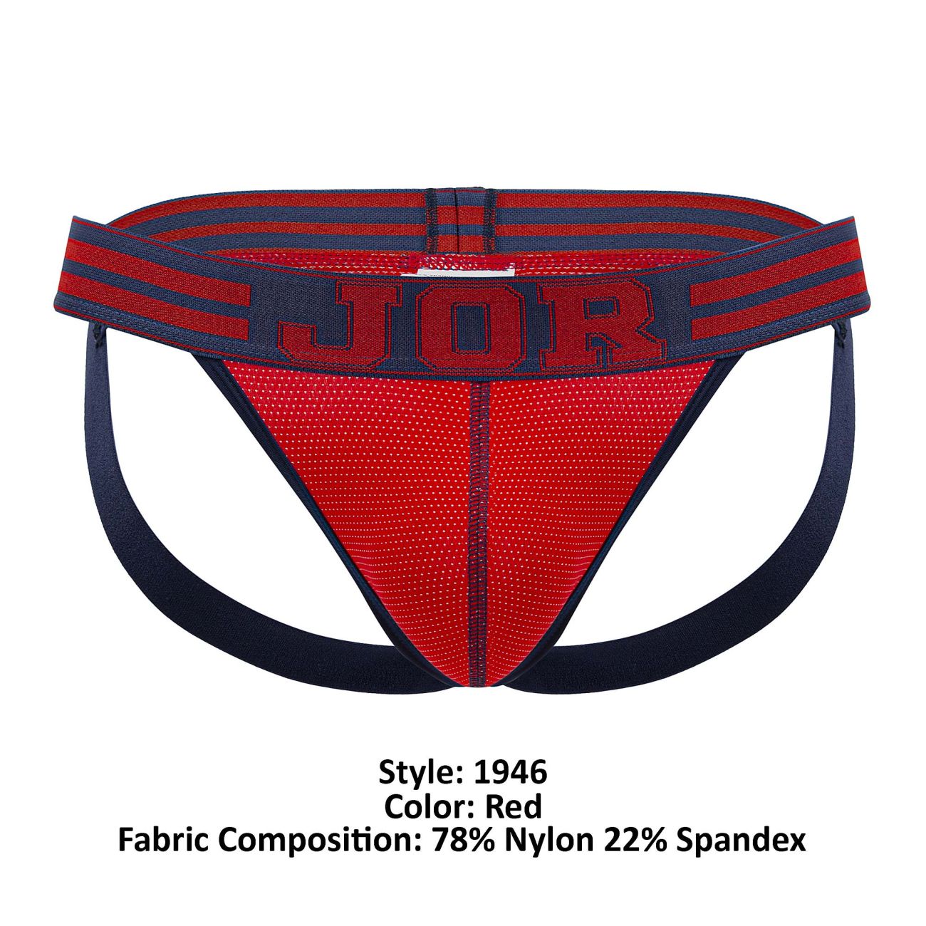 JOR 1946 College Jockstrap Farbe Rot