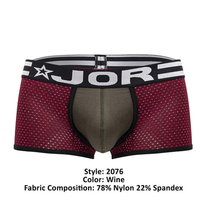 JOR 2076 Boxer militaire couleur vin