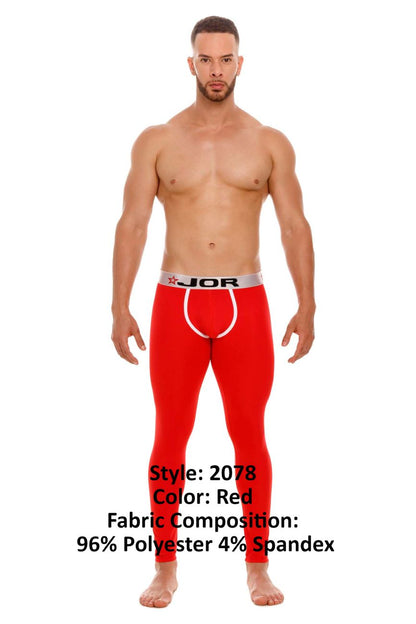 JOR 2078 Winter Lange Unterhose Farbe Rot