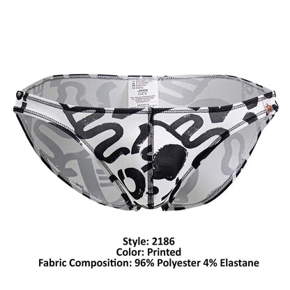 JOR Men's Underwear 2186 Love Bikini Color Printed