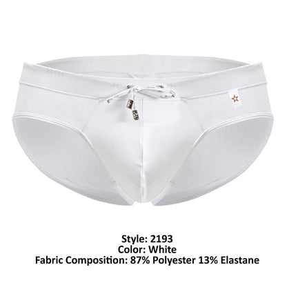 JOR Men's active and swimwear 2193 Mystic Swim Briefs Color White