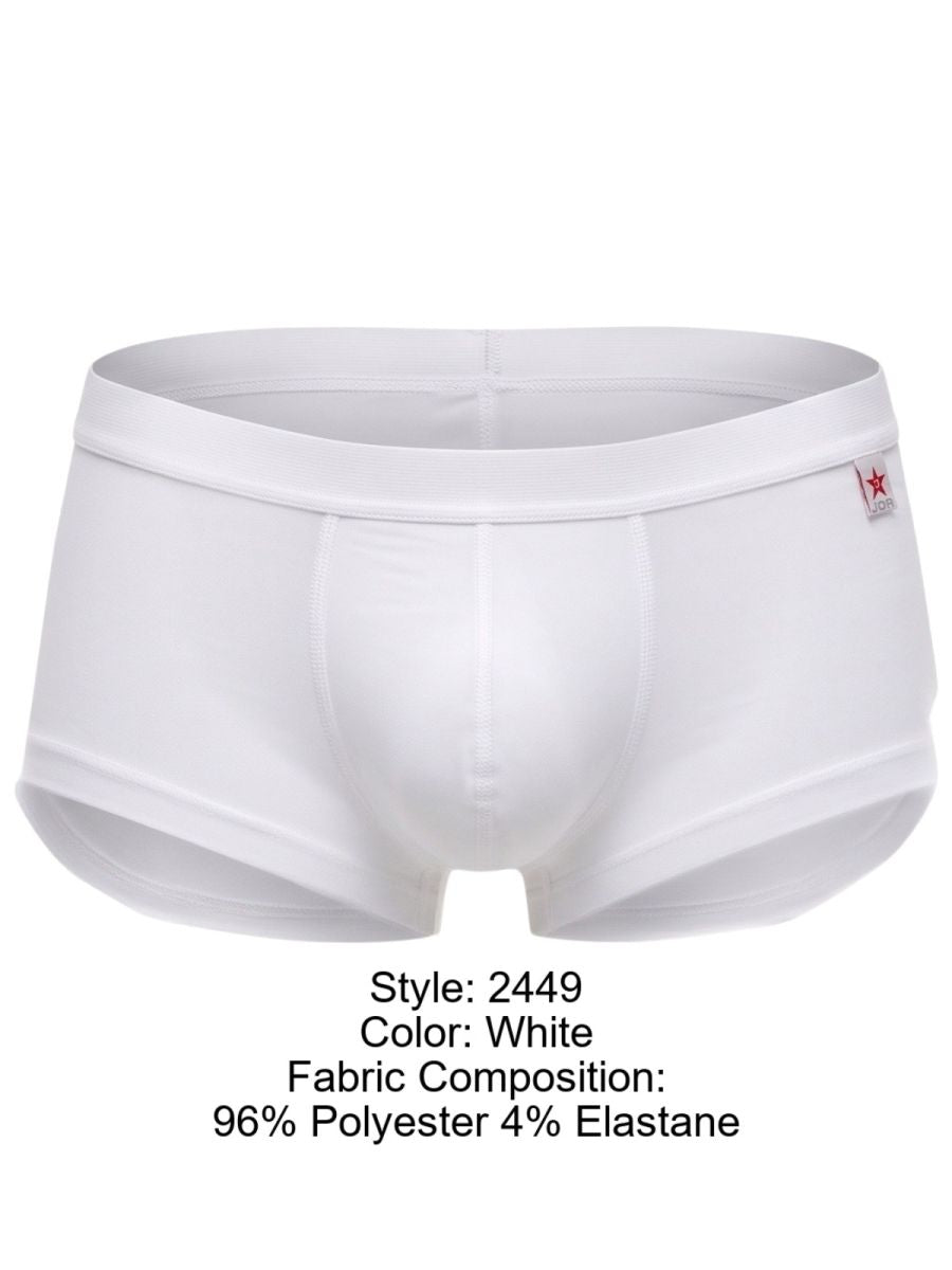 JOR 2449 Men's Underwear Sleek Invisible Trunks Color White