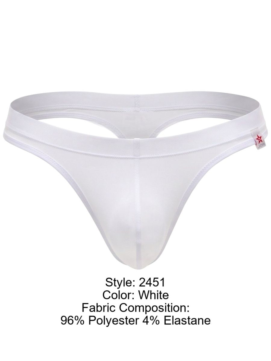 JOR 2451 Herren Unterwäsche Unsichtbare Elegante Tangas Farbe Weiß