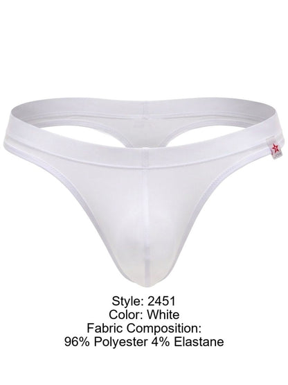 JOR 2451 Herren Unterwäsche Unsichtbare Elegante Tangas Farbe Weiß