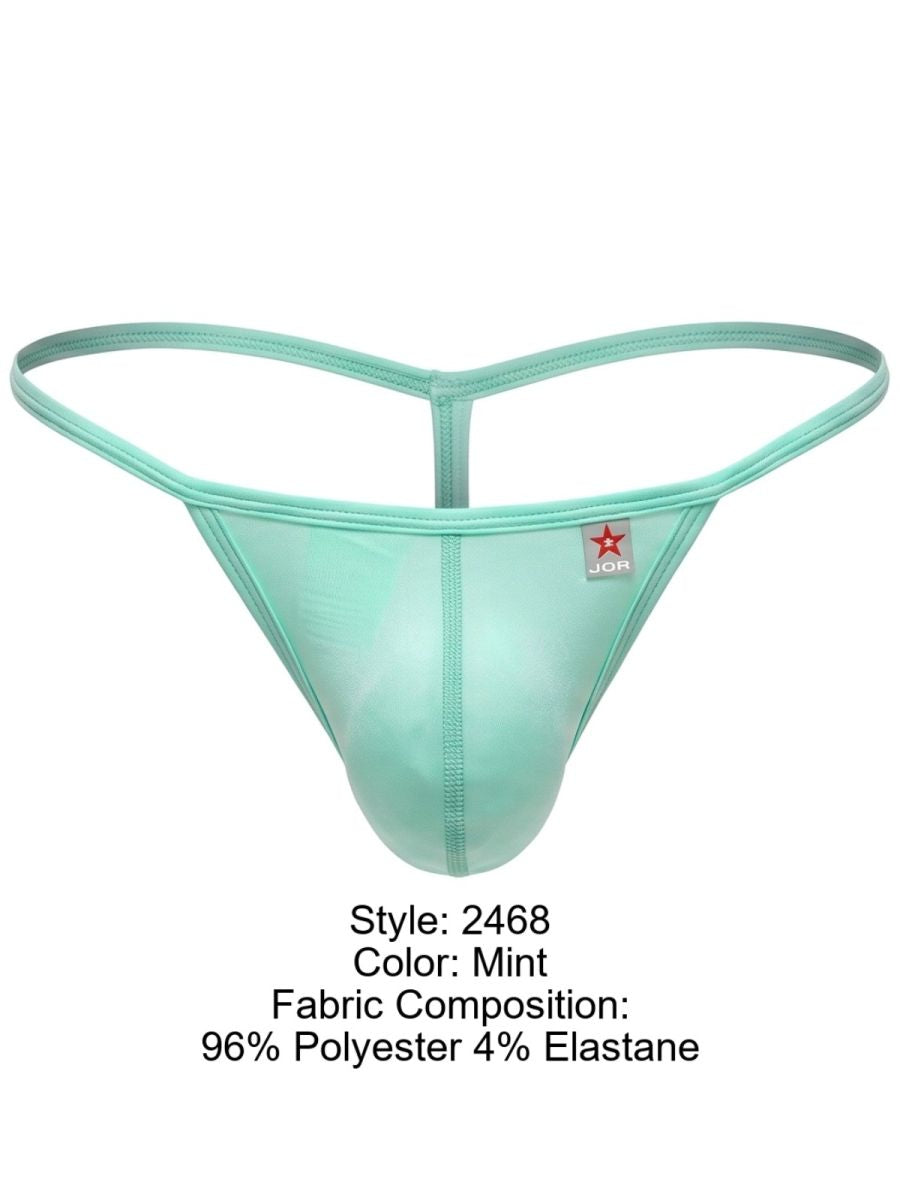 JOR 2468 Herrenunterwäsche Axel G-String Schlicht Bequem Farbe Mint