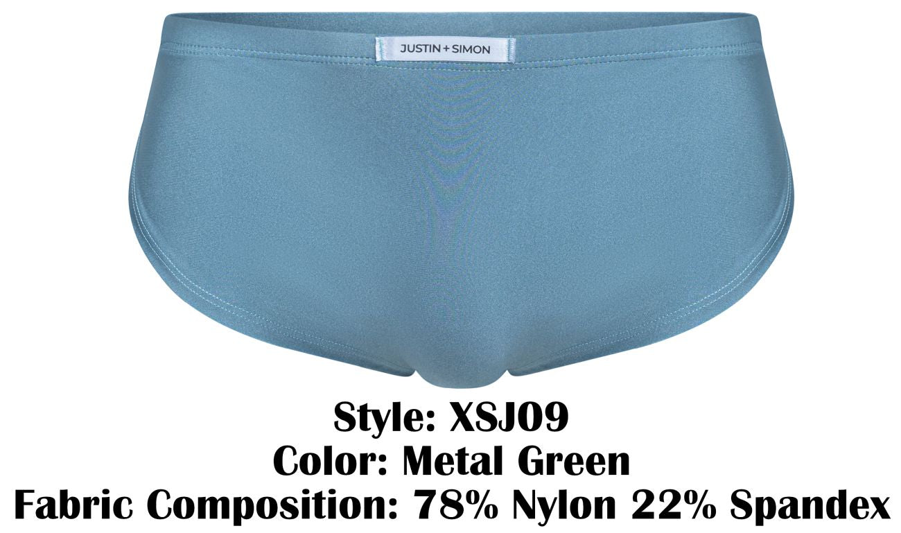 Metal green running shorts by justin + simon style xsj09 featuring breathable fabric and a sleek design