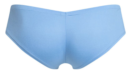 Justin simon xsj13 cheeky bulge boxer in peach blue with smooth texture and seamless design for women
