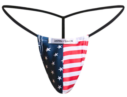 JUSTIN+SIMON XSJ02 Classic G-String Color USA Flag