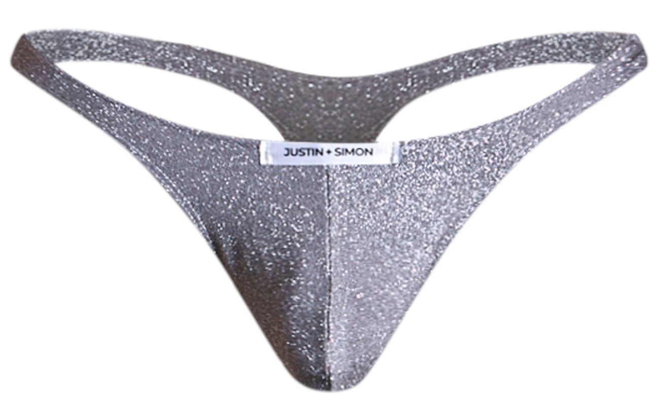 JUSTIN+SIMON XSJ03 Classic Thongs Color Lurex Gray