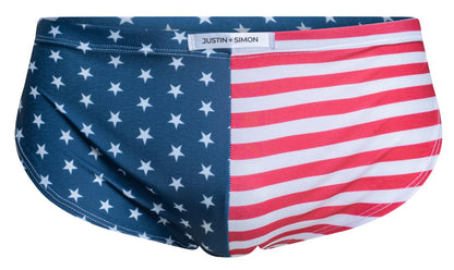 JUSTIN+SIMON XSJ09 Running Shorts Color USA Flag