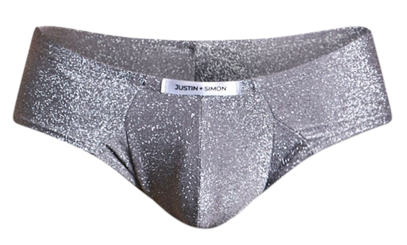 JUSTIN+SIMON XSJ22 Cheek Briefs Color Lurex Gray