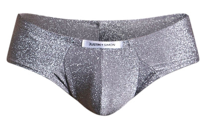 JUSTIN+SIMON XSJ22 Cheek Briefs Color Lurex Gray
