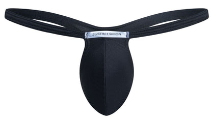 JUSTIN+SIMON XSJBU02 Bulge Thongs Color Peach Black