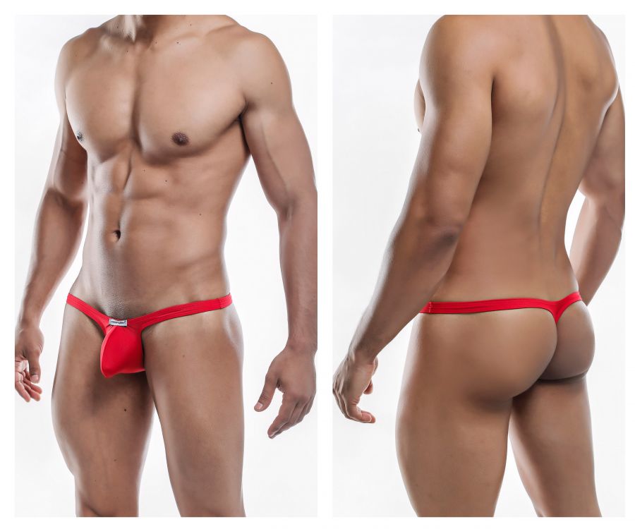 Joe Snyder JSBUL02-Pol Polyester Bulge Tanga Farbe Rot-Poly