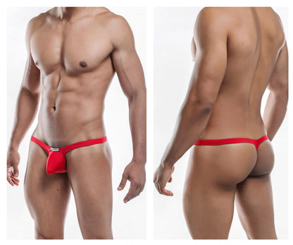 Joe Snyder JSBUL02-Pol Polyester Bulge Tanga Farbe Rot-Poly