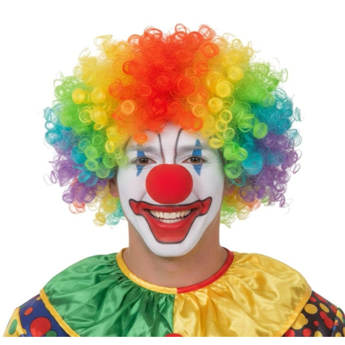 KBW Global Regenbogen-Clownperücke - Regenbogen