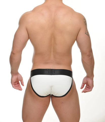 Kody brief white and black briefs with a sleek minimalist design made from soft breathable fabric for everyday comfort
