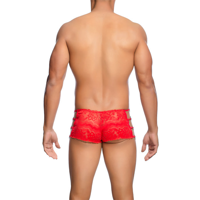 Mob – Seitlich offene Boxershorts mit Spitze