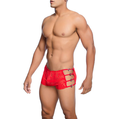 Mob – Seitlich offene Boxershorts mit Spitze