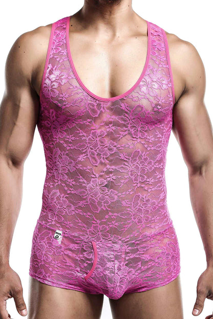 Mob Spitzen-Bodysuit für Herren