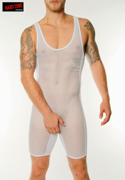 Go Softwear 4208 Herren-Singlet aus Kettennetzstoff - Weiß