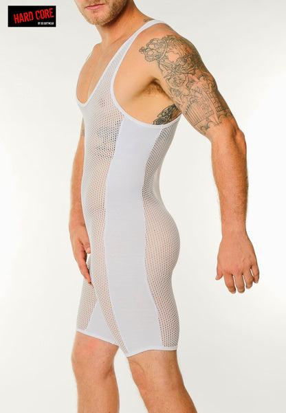 Go Softwear 4208 Herren-Singlet aus Kettennetzstoff - Weiß
