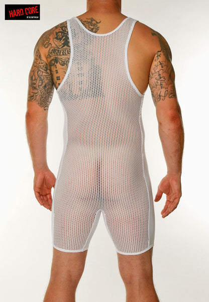 Go Softwear 4208 Herren-Singlet aus Kettennetzstoff - Weiß