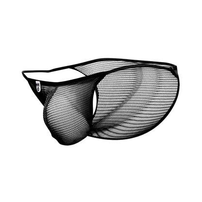 Mob men’s fishnet bikini final sale black mesh briefs with sleek form fitting design and reinforced elastic waistband