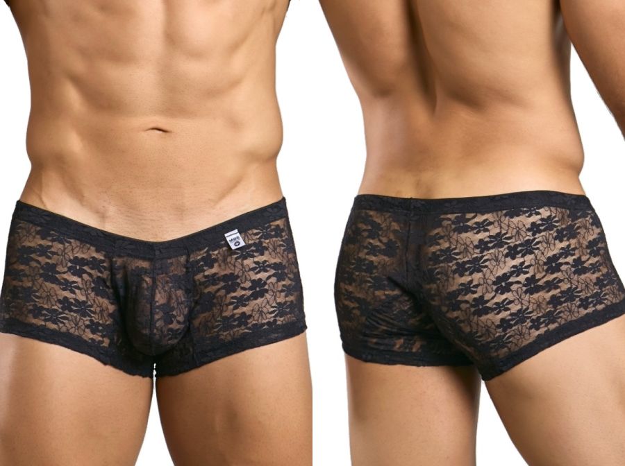 MaleBasics MBL78 Lace Trunks Farbe Schwarz Spitze